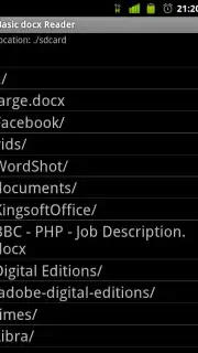 Basic docx Reader скриншот 2