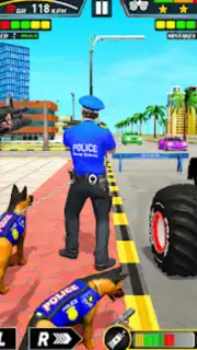 Police Monster Truck Car Games скриншот 8