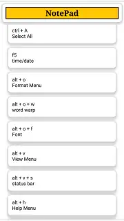 Computers Shortcut Keys скриншот 3
