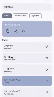 Glyphsy – Stylish Keyboard скриншот 6
