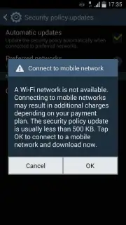 Samsung Security Policy Update скриншот 2