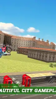 London City Motorbike Stunt Riding Simulator скриншот 2