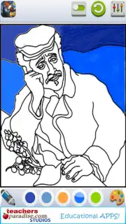 Vincent van Gogh Coloring Book скриншот 9