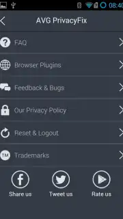 AVG Privacy Fix скриншот 1