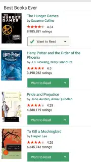 Goodreads скриншот 6
