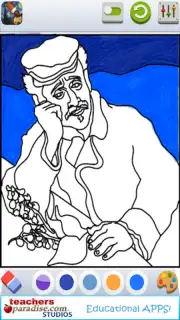 Vincent van Gogh Coloring Book скриншот 7