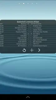 Basketball Livescore Widget скриншот 3