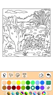 Dino Coloring Game скриншот 10