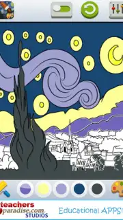 Vincent van Gogh Coloring Book скриншот 12