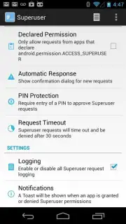 Superuser (for Android 4) скриншот 2