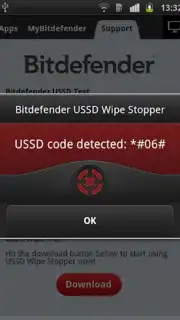 Bitdefender USSD Wipe Stopper скриншот 3