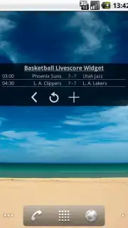 Basketball Livescore Widget скриншот 11
