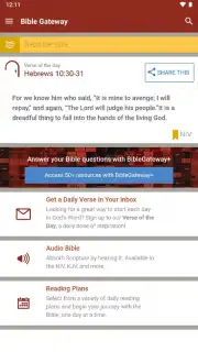 Bible Gateway скриншот 1