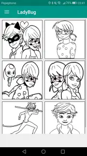 Coloring Ladybug & Blackcat скриншот 5