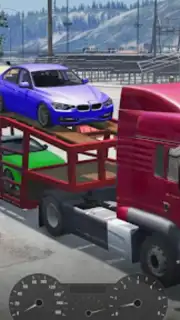 Truck Car Transport Trailer Games скриншот 2