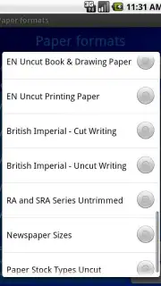 Paper Formats скриншот 3