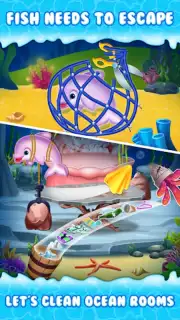 Newborn mermaid baby care game скриншот 4