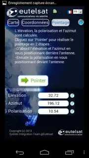 Eutelsat satellite finder скриншот 2