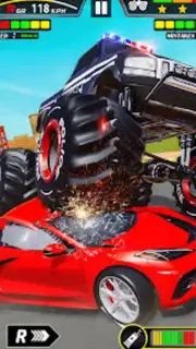 Police Monster Truck Car Games скриншот 7