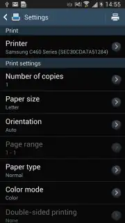 Samsung Print Service Plugin скриншот 9