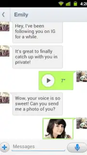 InstaMessage - Instagram Chat скриншот 2