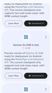 Google AI Edge Gallery скриншот 7
