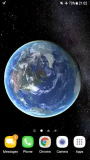 Earth Planet 3D live wallpaper скриншот 3