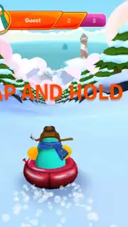 Club Penguin Sled Racer скриншот 1