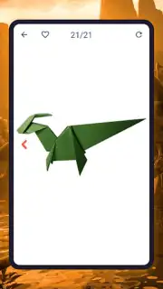 Origami dinosaurs paper shapes скриншот 6