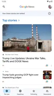 Google News скриншот 1