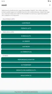 Android Auto Apps Downloader (AAAD) скриншот 1