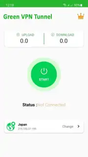 Green VPN Tunnel - Super Fast Net скриншот 1