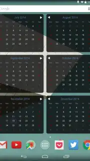 Month Calendar Widget скриншот 9
