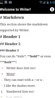 Writer скриншот 2