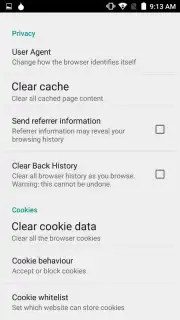 Orweb: Private Web Browser скриншот 5