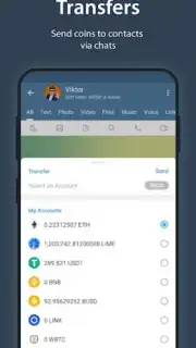 iMe Messenger & Crypto Wallet скриншот 2