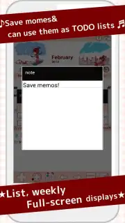 Cute Calendar Free скриншот 3