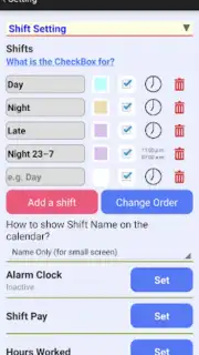 Shift Schedule скриншот 3