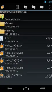 AndroZip File Manager скриншот 1