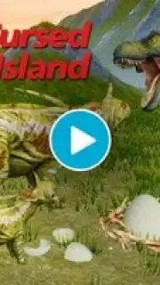 The Cursed Dinosaur Isle: Game скриншот 1