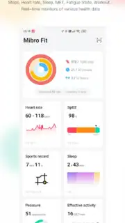 Mibro Fit скриншот 5