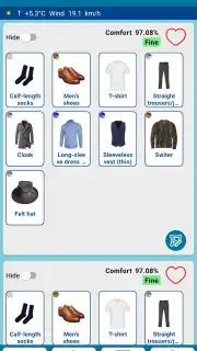 Weather and Wardrobe Assistant скриншот 1