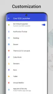 Cool S20 Launcher Galaxy OneUI скриншот 1