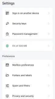 Proton Mail скриншот 12
