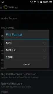 MP3 Call Recorder скриншот 3