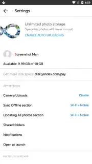 Yandex Disk скриншот 8