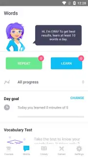 EWA: Learn English & Spanish Language скриншот 1