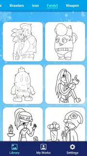 Coloring Brawl Stars скриншот 3