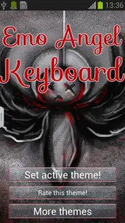 Emo Angel Keyboard скриншот 6