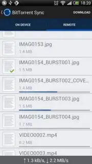 BitTorrent Sync скриншот 2